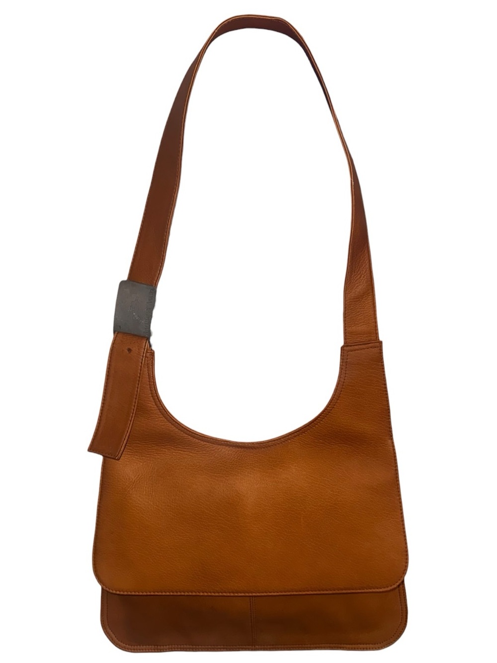Vintage American Angel Brown Leather Messenger Shoulder Bag Adjustable Strap